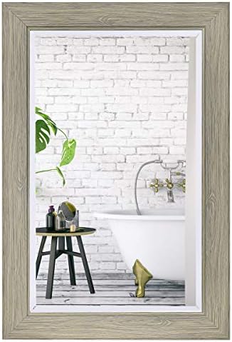 Tangkula 235 x 355 Wood Frame Wall Mirror