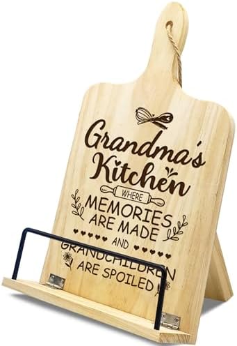 Grandmas Foldable Chef Cookbook Stand - Christmas Gift Set