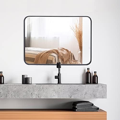 ZENY Black Metal Framed Mirror 22x30 Inch