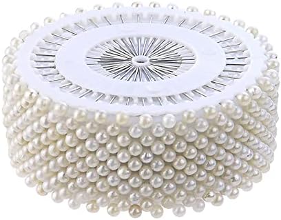 480 Pcs White Pearl Straight Pins for Sewing Crafts
