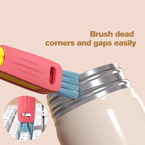 3 in 1 Cup Lid Cleaning Brush Set - Portable Durable