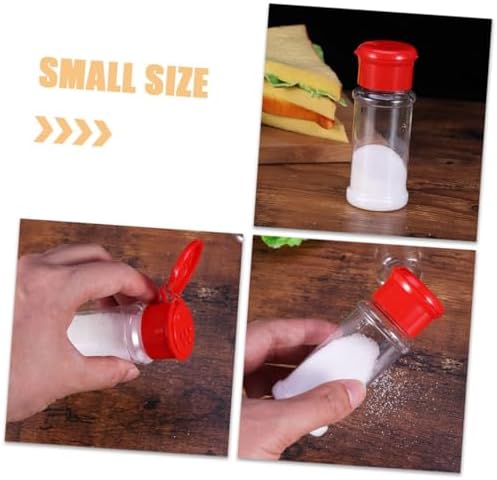 NAMOARLY Salt Pepper Dispenser Set 6 Pack Spice Shaker Bottles with Lock