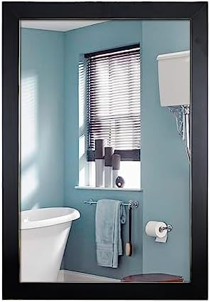 Funerom Farmhouse Wall Mirror 18x26 Inch Black