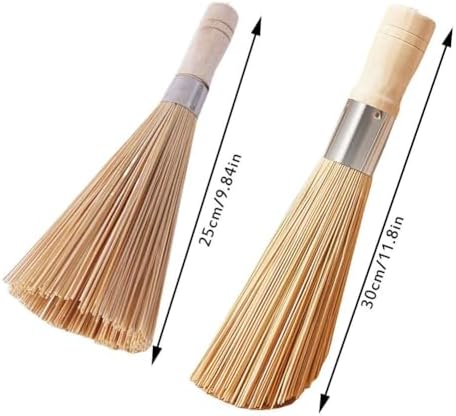 Bamboo Wok Brush - 12 Inch Medium Kitchen Cleaner