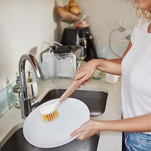 Dish Brushes with Bamboo Handle Pack of 2