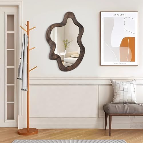 Lzuso Asymmetrical Wavy Cloud Wall Mirror 216x15 Inch