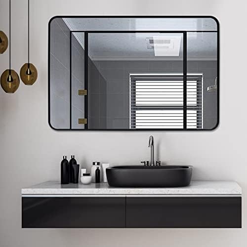 WEARTER 30x40 Black Metal Wall Mirror