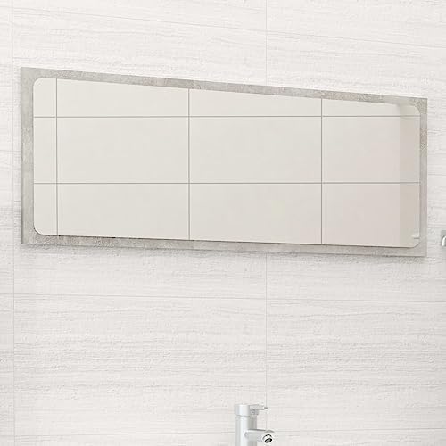 Modern Concrete Gray Bathroom Mirror 354x146