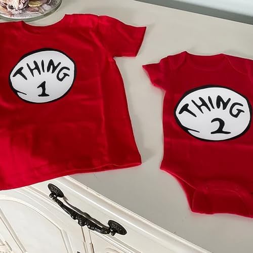 PATCHUPS Thing 1 2 Iron On Patch Halloween Costume Accessory
