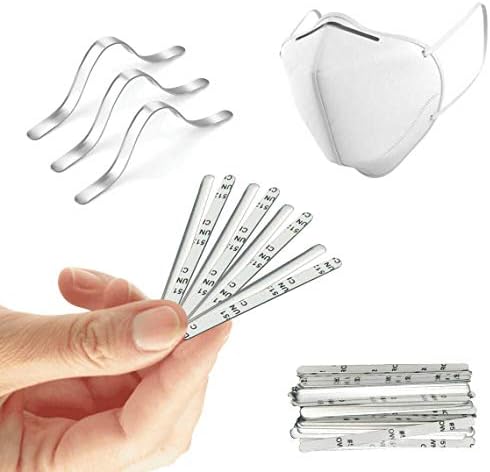 IXYVIA 50 Pcs Aluminum Nose Bridge Clips for Face Masks and Crafts
