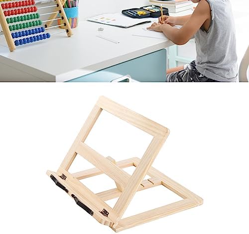 Beufee Wooden Cookbook Stand for Reading and Display