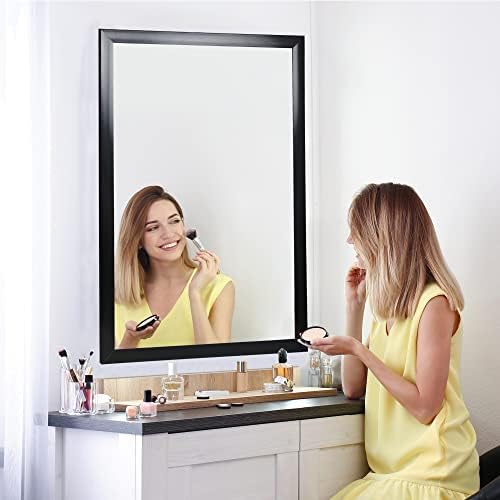 HomGarden 24 x 36 Inch Rectangular Wall Mirror - Modern Elegant Design
