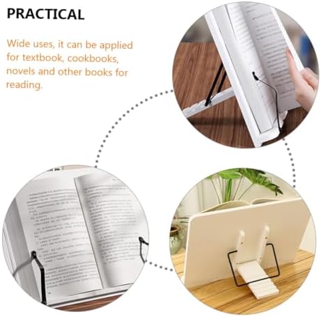 Adjustable Wooden Cookbook Stand for Home Office