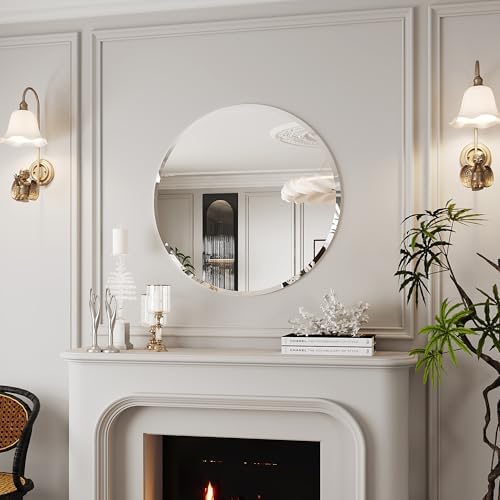 24 Inch Round Frameless Mirror for Bathroom 1