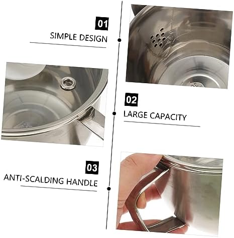 Mikinona Stainless Steel Grease Separator with Tempered Glass Lid 1