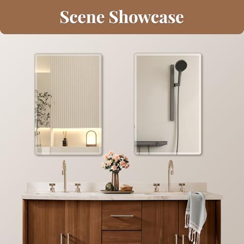 20x28in Frameless Wall Mirror for Bathroom