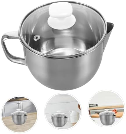 UTHCLO Soup Pot with Upgraded Glass Lid and Oil Separator