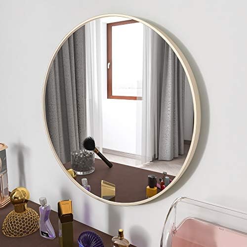 20in Wall Circle Mirror with Gold Frame 1