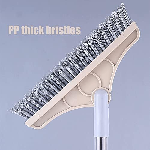 ikasus Floor Scrub Brush with Adjustable V-Head and Rotating Handle