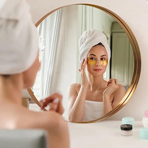 PexFix 28 Round Mirror with Gold Frame
