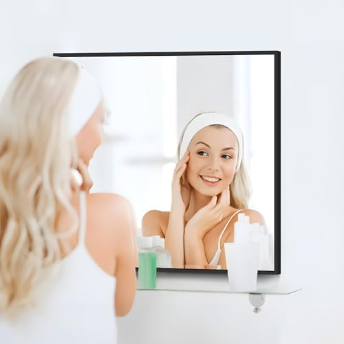 COFENY 30x30 Inch Wall Mirror with Metal Frame