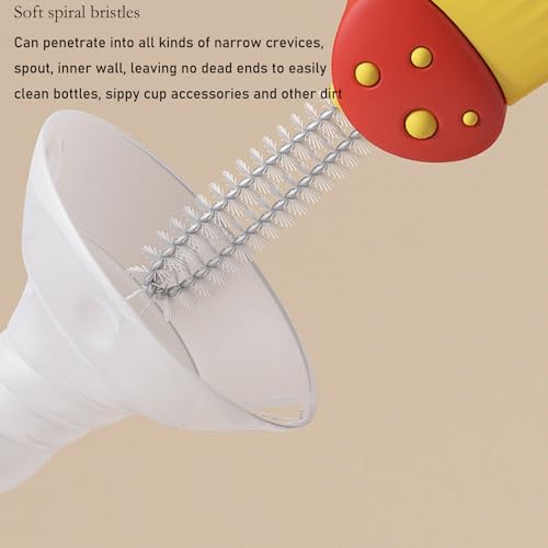 3 in 1 Cup Lid Cleaning Brush Set with Hook and Interchangeable Heads