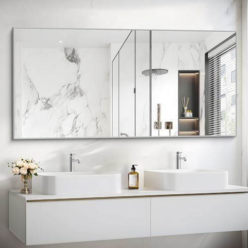 COFENY Silver Wall Mirror 30x60 Inch Rectangle