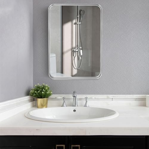 SUEHEE 24x36 Bathroom Mirror Over Sink Wall Mounted