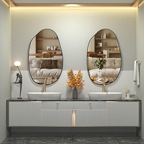 CASSILANDO Irregular Asymmetrical Wall Mirror 335x205 Inches