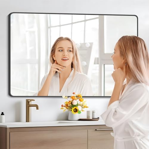 DESBING 36x55 Bathroom Mirror with Metal Frame
