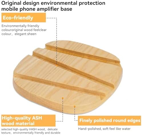 SANOTO Ash Wood Tablet Holder for iPad iPhone 1