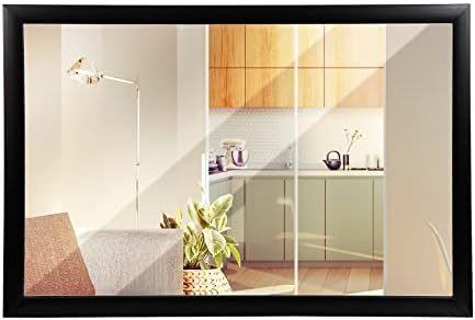 HomGarden 24 x 36 Inch Rectangular Wall Mirror - Modern Elegant Design