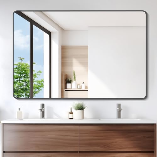 DESBING 36x55 Bathroom Mirror with Metal Frame