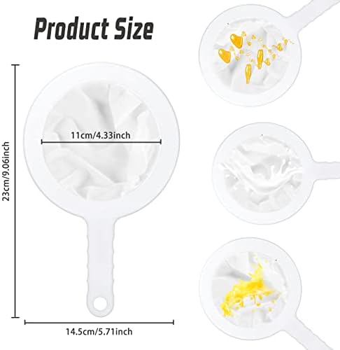 WXJ13 3-Piece Food Grade Nylon Mesh Strainer Set