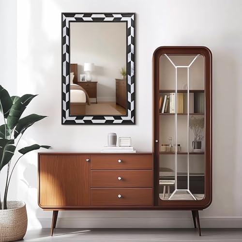 JJUUYOU Wall Mounted Zebra Print Mirror 1
