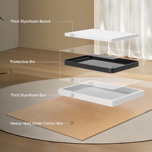 NEWBULIG 30x40 Bathroom Mirror with Matte Black Frame