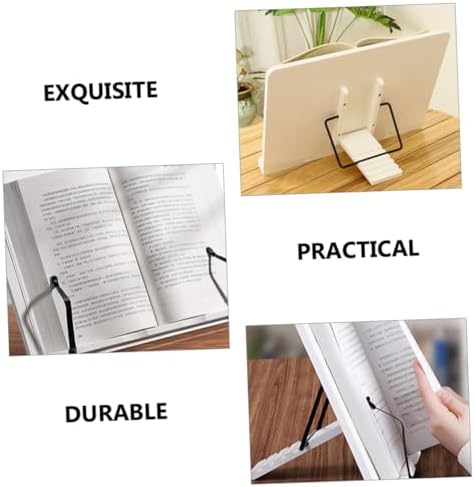 Adjustable Wooden Cookbook Stand for Home Office