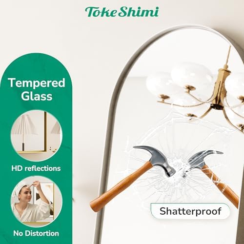 TokeShimi 20x30 Arched Wall Mirror with Tempered Glass