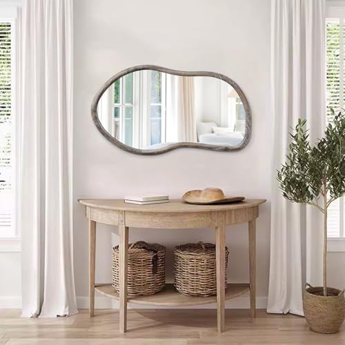 FEUFOAM Asymmetrical Irregular Rustic Wall Mirror