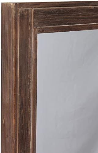 Sintosin Farmhouse Bathroom Mirror 24x36 Wood Frame
