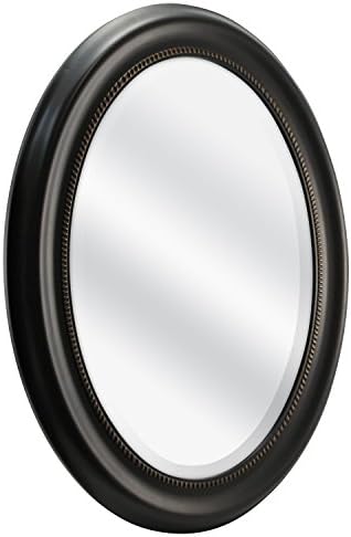 MCS 225x295 Large Wall Mirror Bronze Oval Frame