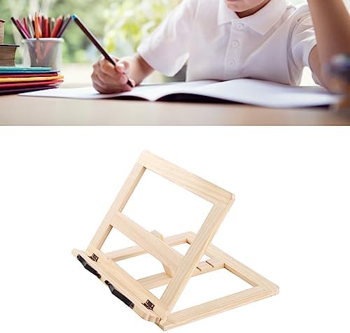 Beufee Wooden Cookbook Stand for Reading and Display