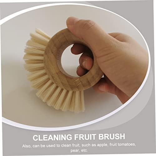 HyKab 1pc Round Paper Ring Brush for Cleaning Fruits and Vegetables