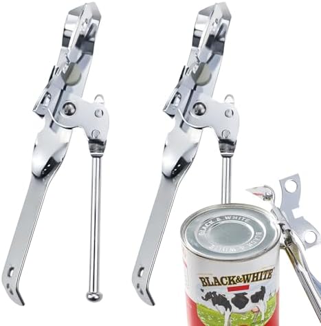 Arvintas 2 Pack Manual Can Opener Heavy Duty Swing Away Stainless Steel