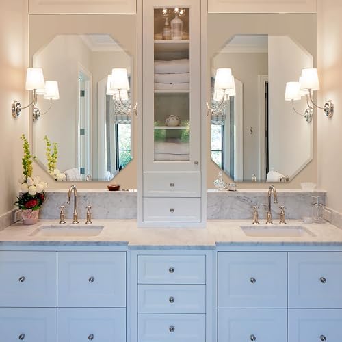 Chende Set of 2 Large Beveled Wall Mirrors