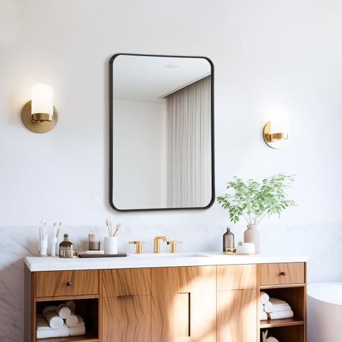 Puzonjig 20x28 Inch Rectangle Bathroom Mirror