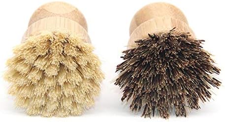 Shineweb Bamboo Wooden Round Cleaning Brush