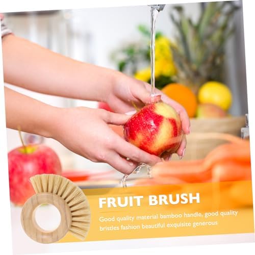 Anneome Natural Bamboo Cleaning Brush for Kitchen Use
