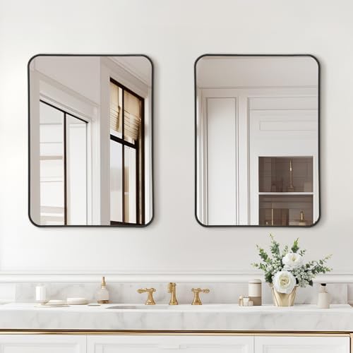 Puzonjig 20x28 Inch Rectangle Bathroom Mirror