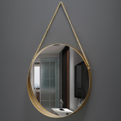 Hanging Vanity Mirror with Storage 305cm HD Metal Frame